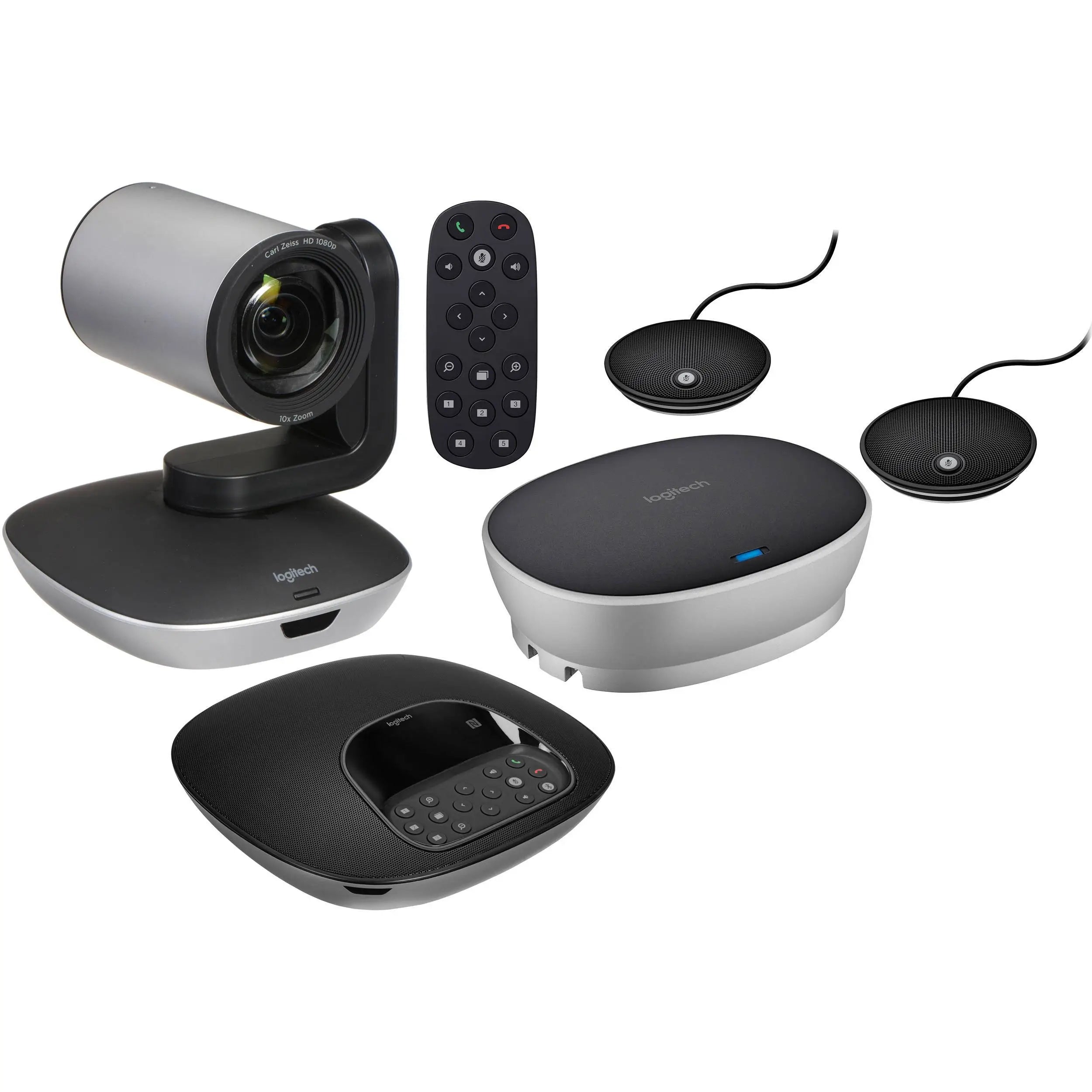 Logitech GROUP Video Conferencing System – HD, Bluetooth, Mics Logitech GROUP Video Conferencing System – HD, Bluetooth, Mics